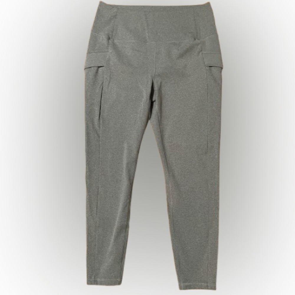 Avalanche Grey High-Waist Ponte Leggings